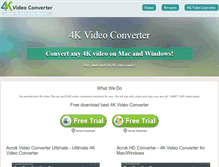 Tablet Screenshot of 4kvideoconverter.net